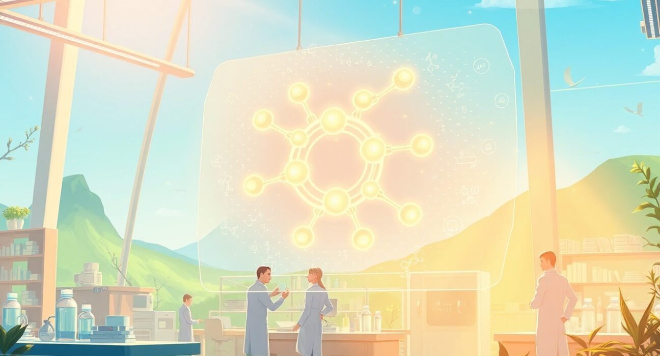 Chai Discovery's AI technology designing molecular structures for Eli Lilly partnership in drug development.