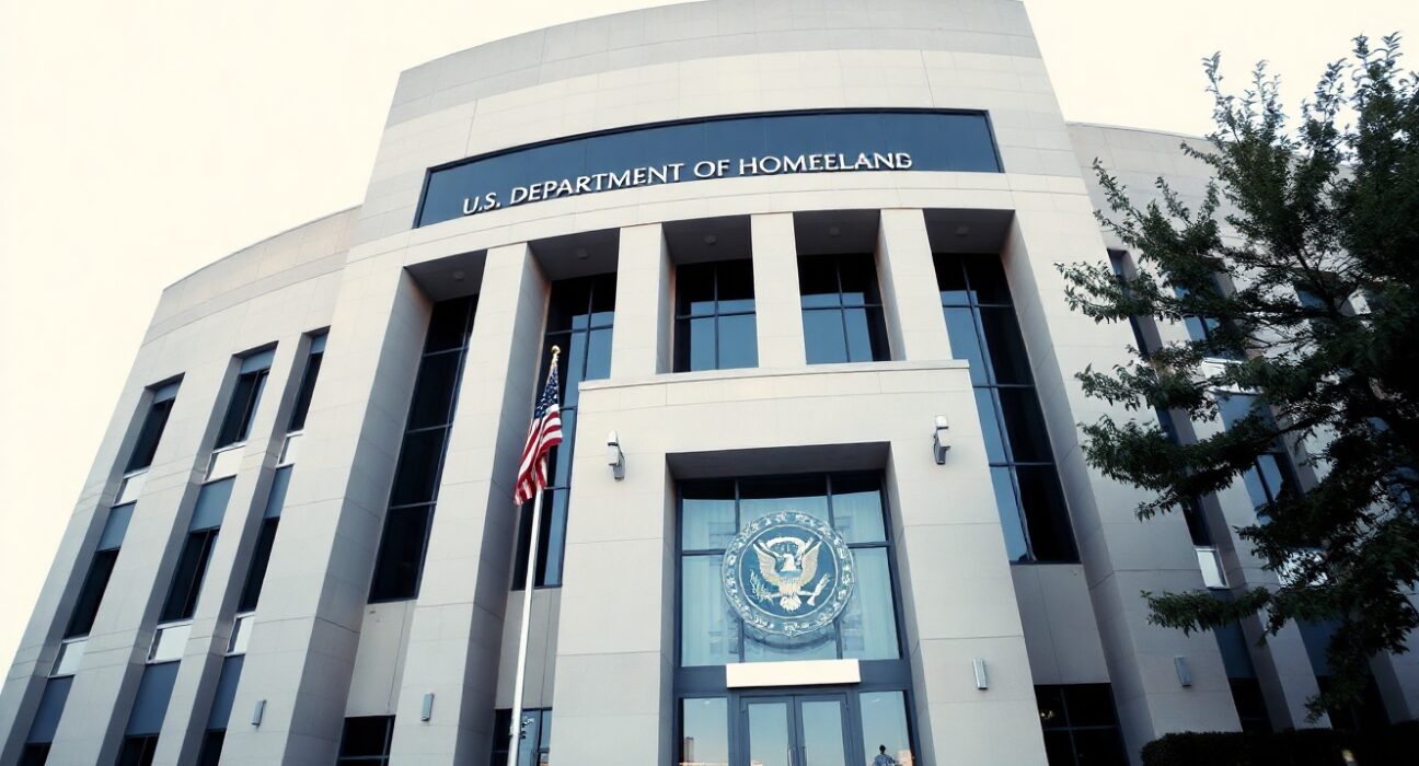 Exterior of the U.S. Department of Homeland Security headquarters building in Washington, D.C.