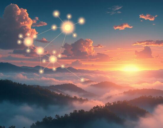 Chainlink oracle network connecting blockchain data with real-world applications for price prediction analysis