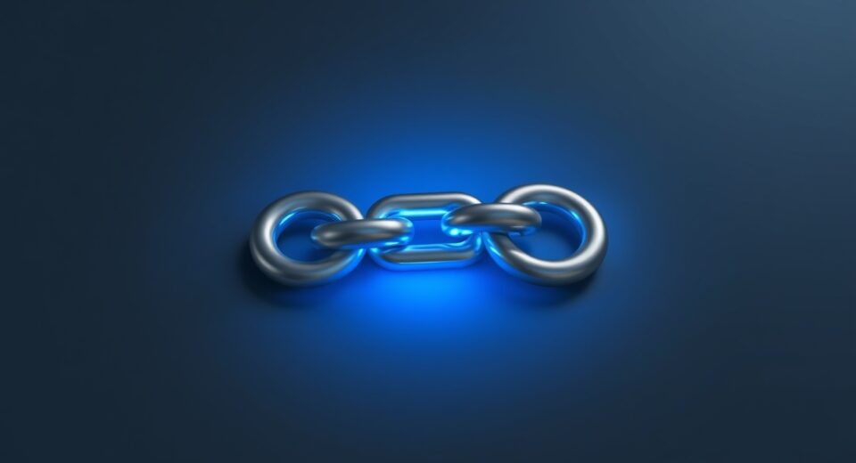 Chainlink (LINK) cryptocurrency logo analysis for price prediction article