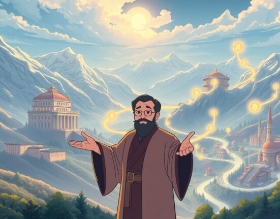 Changpeng Zhao discussing asset tokenization strategy with global leaders at the World Economic Forum in Davos.