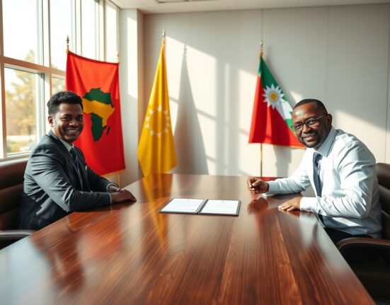 SIGN Foundation and Bhutan NDI representatives sign a memorandum of understanding for Sierra Leone's digital identity platform.