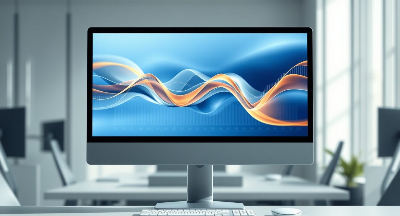 Charles Schwab considering prediction markets shown through a data visualization on a financial trading desk.