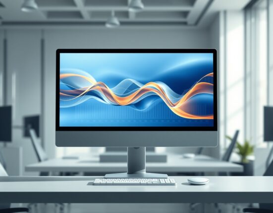 Charles Schwab considering prediction markets shown through a data visualization on a financial trading desk.