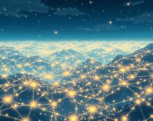 Global network visualization representing ChatGPT reaching 900 million weekly active users and massive AI adoption.