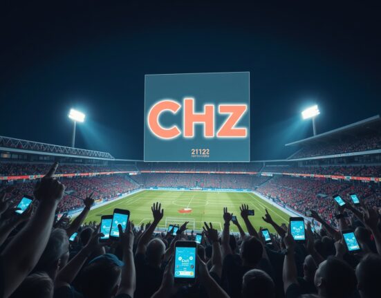 Chiliz CHZ price analysis in the context of a vibrant sports fan token ecosystem at a stadium.
