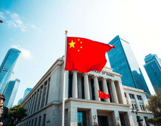 People's Bank of China building in Beijing on a clear day