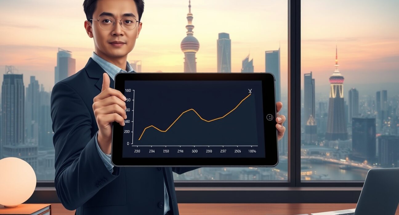 China economic growth forecast analysis with Danske Bank chart showing gradual slowdown trend