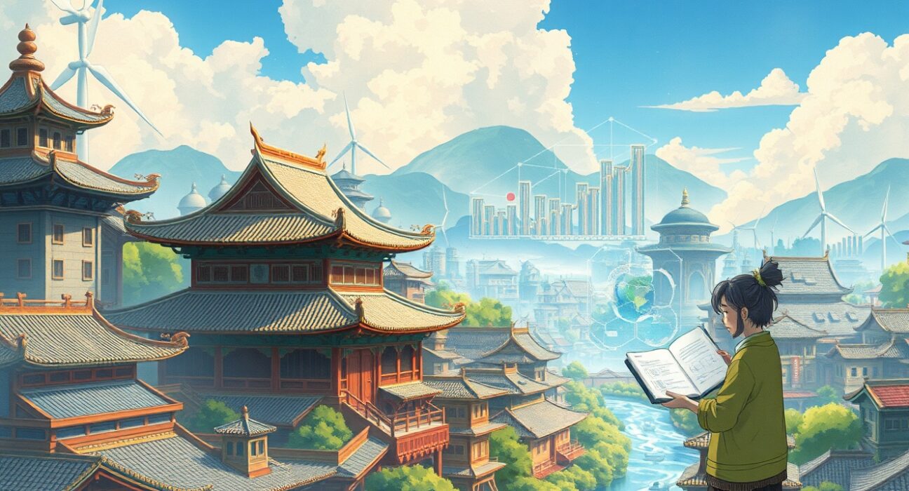 Standard Chartered analysis of China's long-term economic growth strategy with detailed development charts