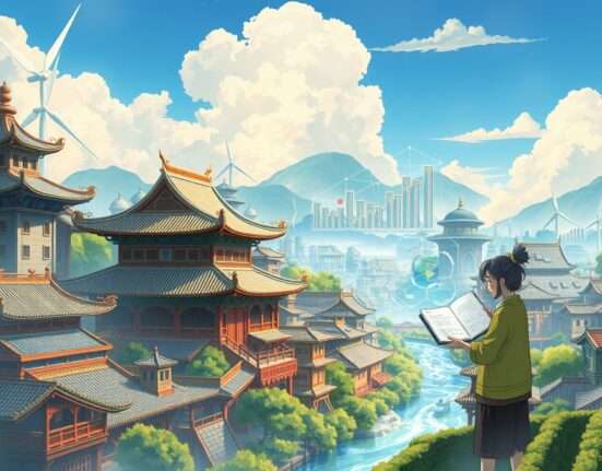 Standard Chartered analysis of China's long-term economic growth strategy with detailed development charts