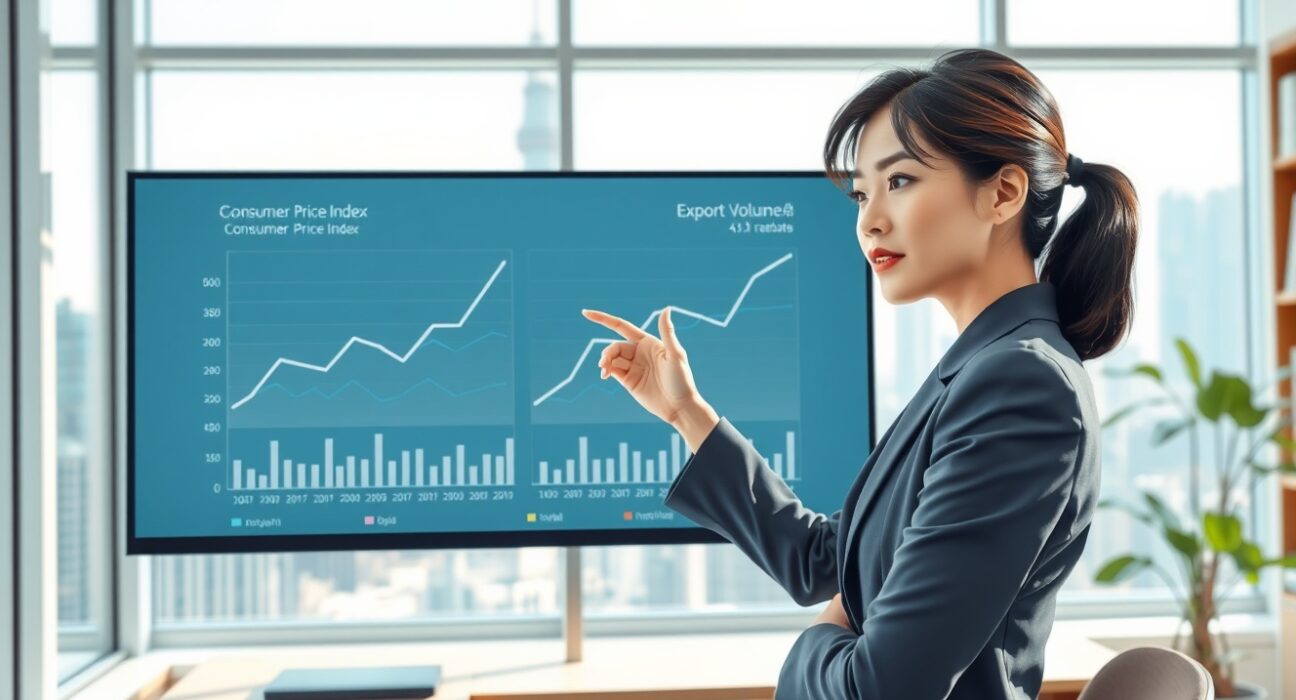 Economist analyzes China inflation and trade data charts signaling economic recovery.