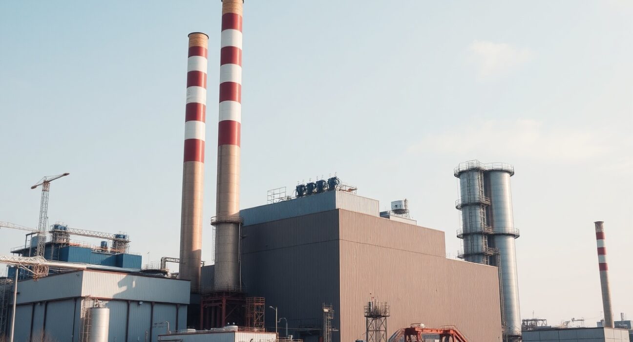 Industrial factory in China, representing producer price trends