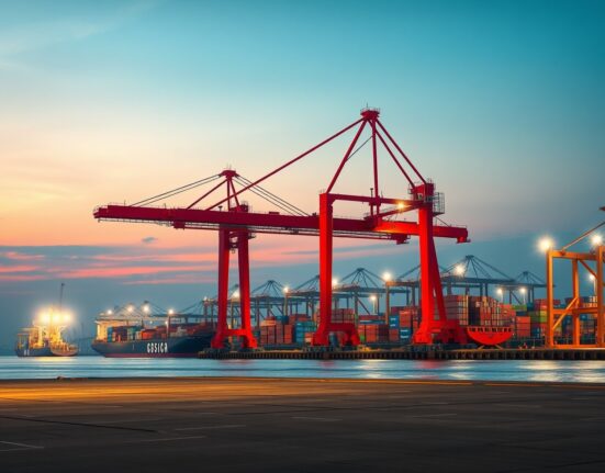 China's massive port operations during March trade surge showing import and export activity