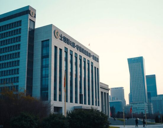 People's Bank of China headquarters in Beijing on a clear day, representing the central bank's role in credit policy.