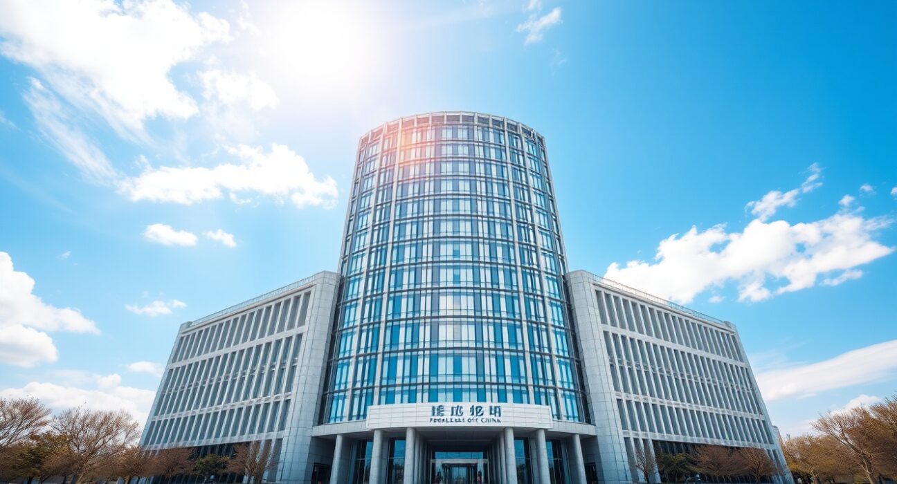 People's Bank of China headquarters representing monetary policy stability and key lending rate decisions.