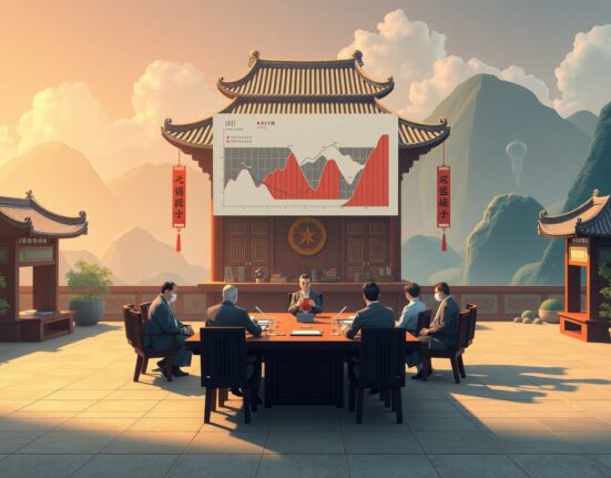 China's Politburo economic policy meeting discussing fiscal and monetary strategy for 2025 growth