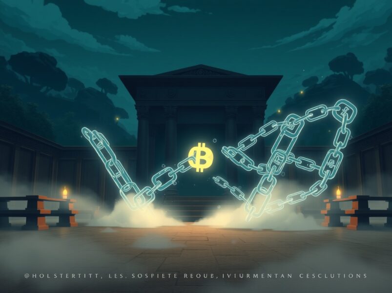 Courtroom scene symbolizing cryptocurrency fraud sentencing and justice for financial crimes