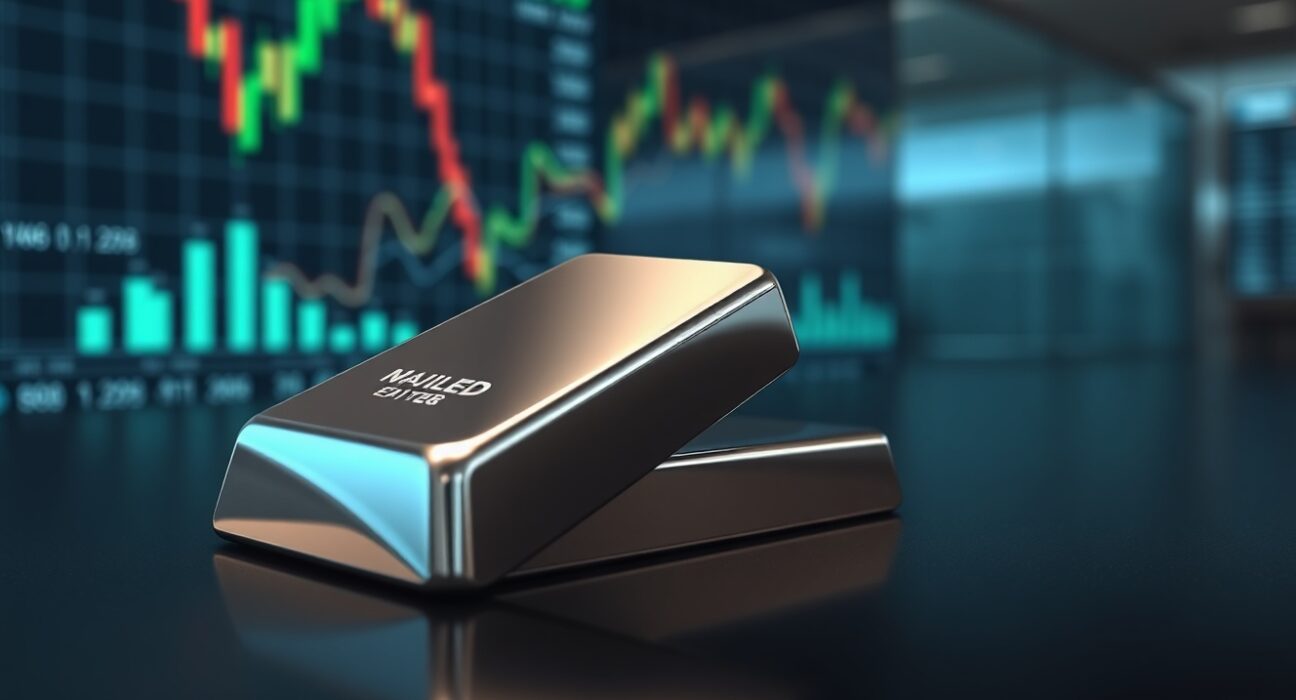 Silver bullion bar representing cooling Chinese silver demand and market analysis.