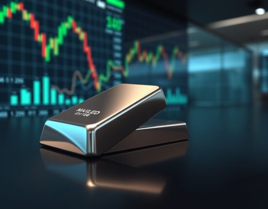 Silver bullion bar representing cooling Chinese silver demand and market analysis.