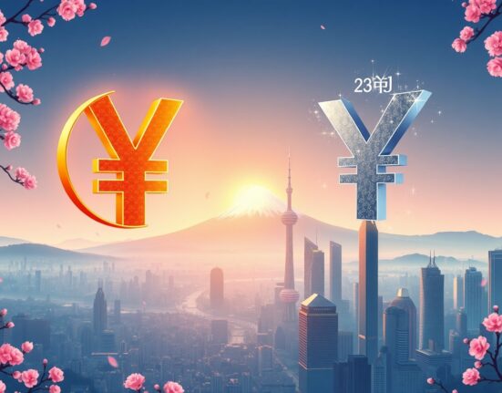 Chinese yuan and Japanese yen currency movements in Asian foreign exchange markets during March 2025