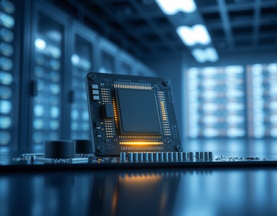 CHIP token cryptocurrency rally represented by a glowing AI processing chip on a circuit board.