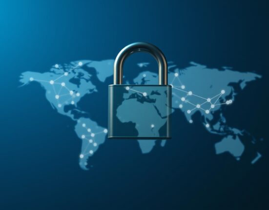 Digital padlock symbolizing the freeze of cryptocurrency addresses linked to Iranian exchange Wallex for sanctions compliance.