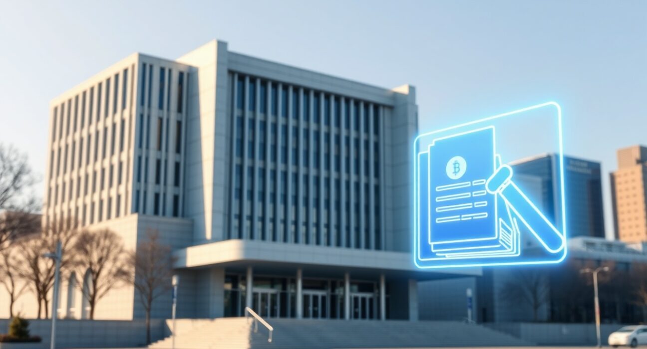 South Korean government building representing the regulatory landscape for stablecoins like Circle and Tether.