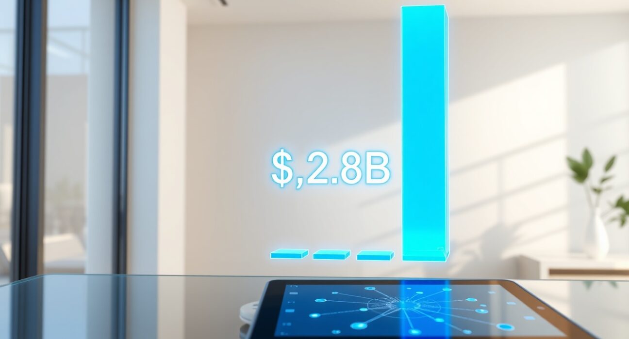Data visualization showing Circle's $2.85 billion USDC issuance on the Solana blockchain network in 2025.