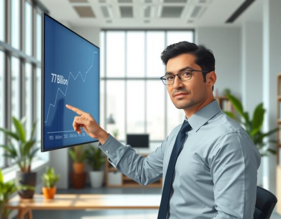 Financial analyst presents rising valuation graph for Circle and USDC stablecoin.