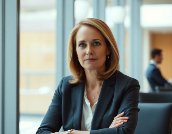 Citigroup CEO Jane Fraser speaking about the CLARITY Act in an interview, with a professional background.