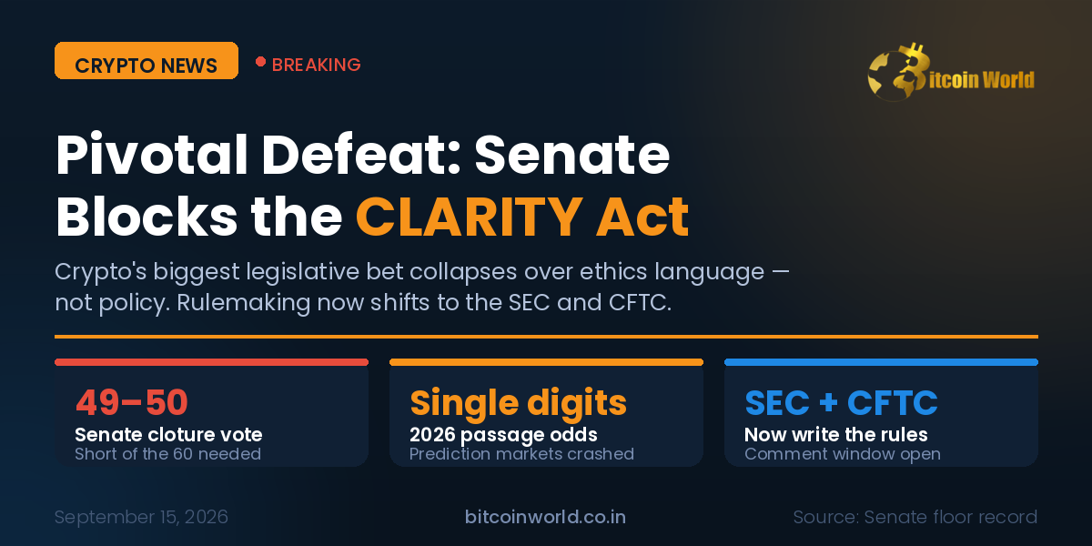 Crypto's Big Rulebook Just Got Voted Down - Here's What Actually Happened