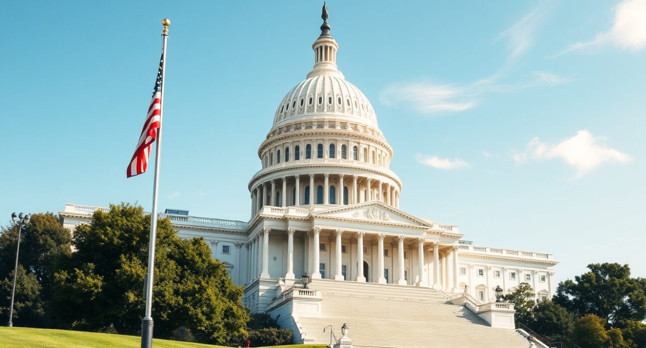 Clarity Act committee markup at US Capitol with Senator Tom Tillis pushing crypto regulation forward