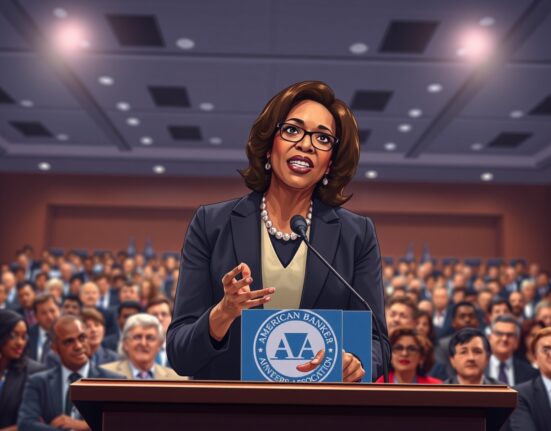 Senator Angela Alsobrooks addresses the ABA Summit about the Clarity Act crypto legislation.