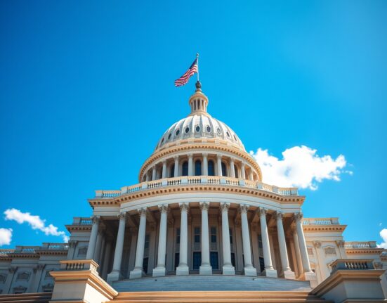 U.S. Capitol building on a sunny day, symbolizing the legislative process for the CLARITY Act.
