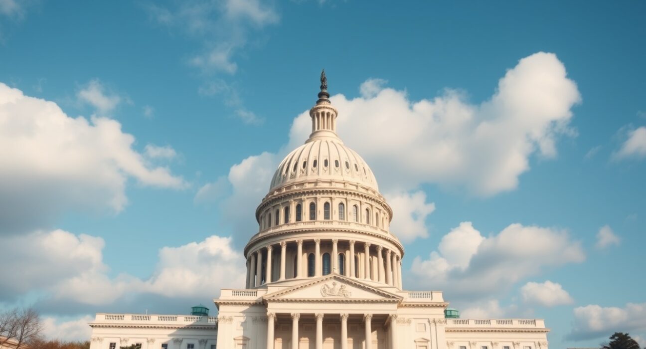U.S. Capitol building under a clear sky, symbolizing the legislative battle over the CLARITY Act.