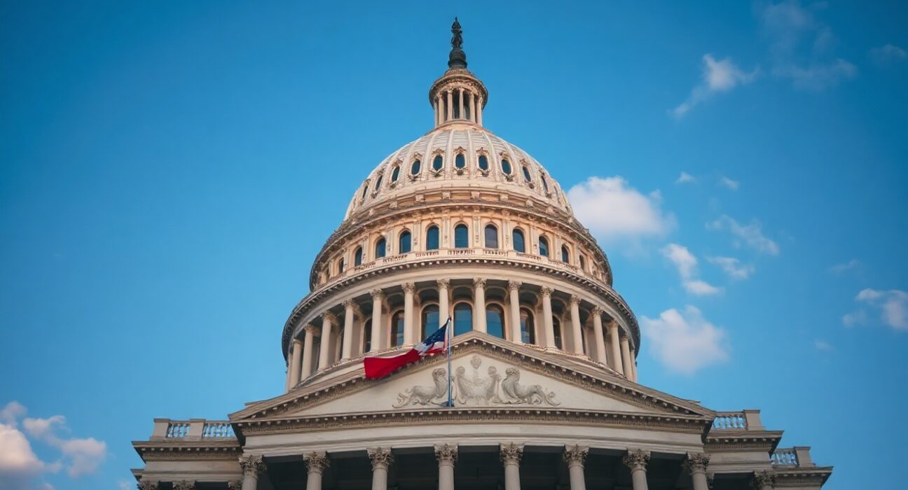 US Capitol building in Washington, DC, on a clear day, symbolizing legislative action on the CLARITY Act.