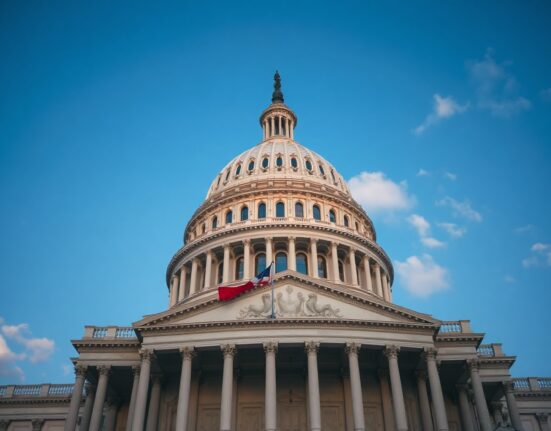 US Capitol building in Washington, DC, on a clear day, symbolizing legislative action on the CLARITY Act.