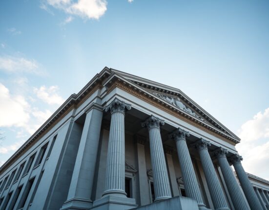U.S. Treasury Building in Washington, D.C., on a clear morning, representing financial regulatory developments.