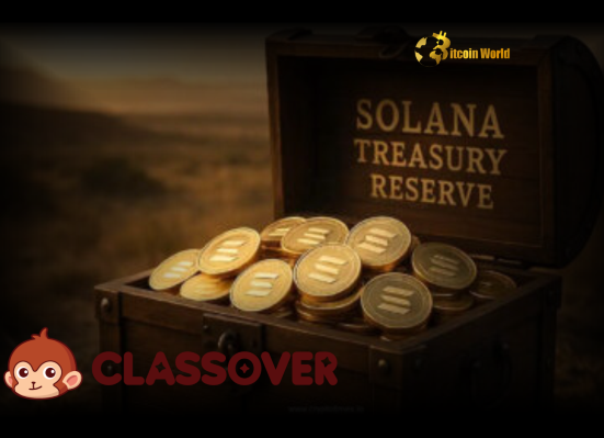 Classover Secures Massive $500M Funding for Solana (SOL) Crypto Treasury