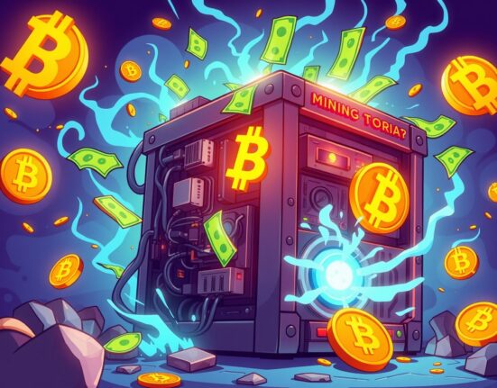 CleanSpark convertible note funding Bitcoin mining operations with financial growth visualization