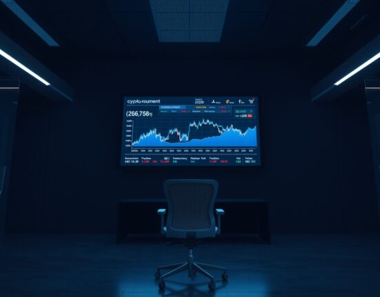 CME's 24/7 crypto trading operations on a professional trading floor display.