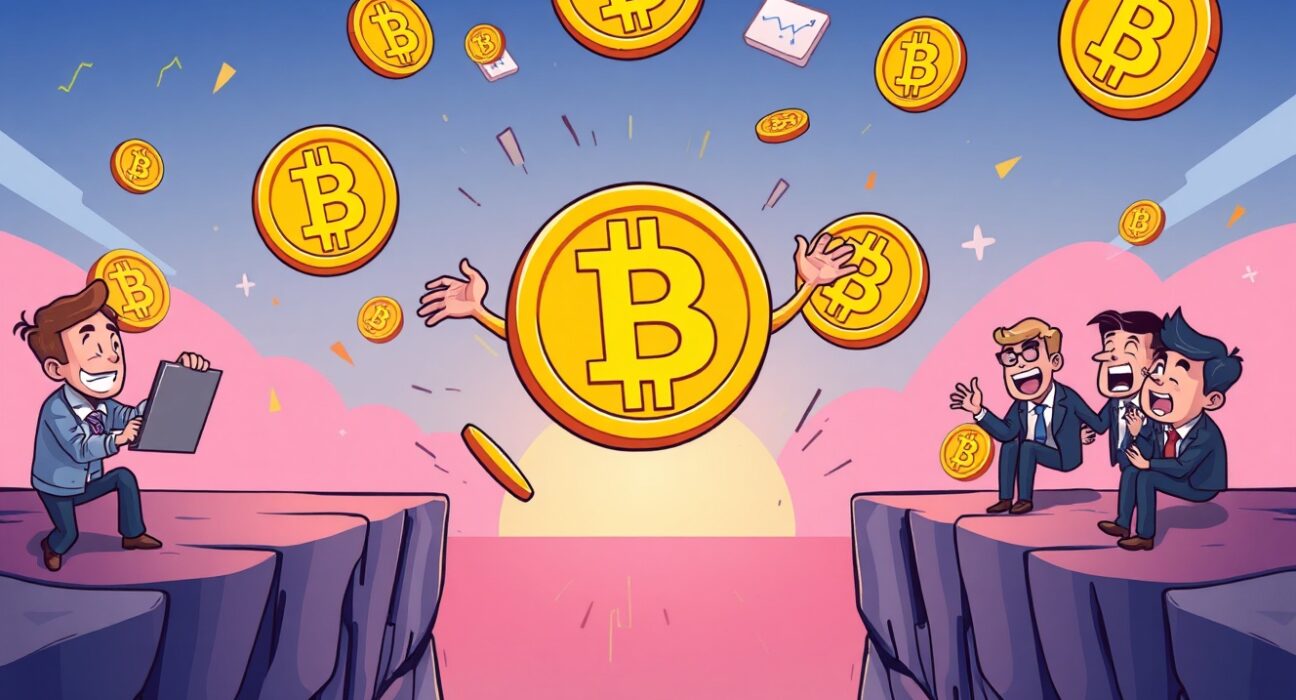 CME Bitcoin futures gap illustration showing price volatility between weekend markets