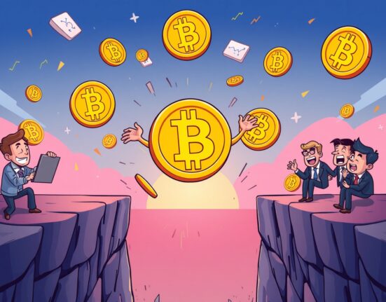 CME Bitcoin futures gap illustration showing price jump opportunity on financial chart