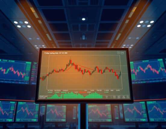 CME Bitcoin futures gap on a trading chart showing a $580 opening price difference