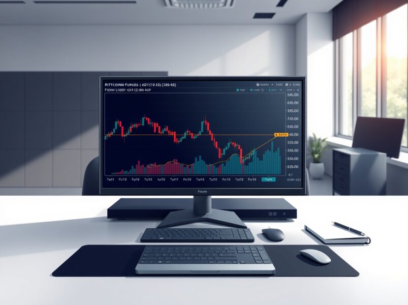 Analysis of the CME BTC futures price gap on a professional trading desk chart.