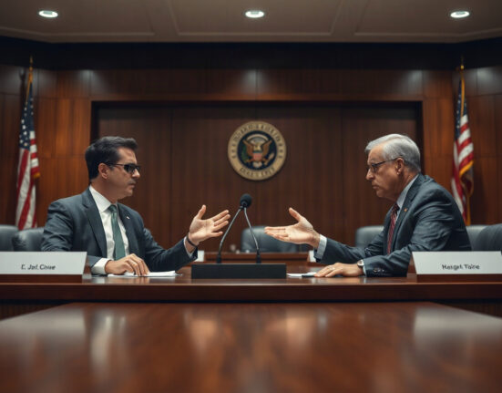 CME Group CEO Terry Duffy and CFTC Chairman Michael Selig in a tense exchange at a regulatory meeting.