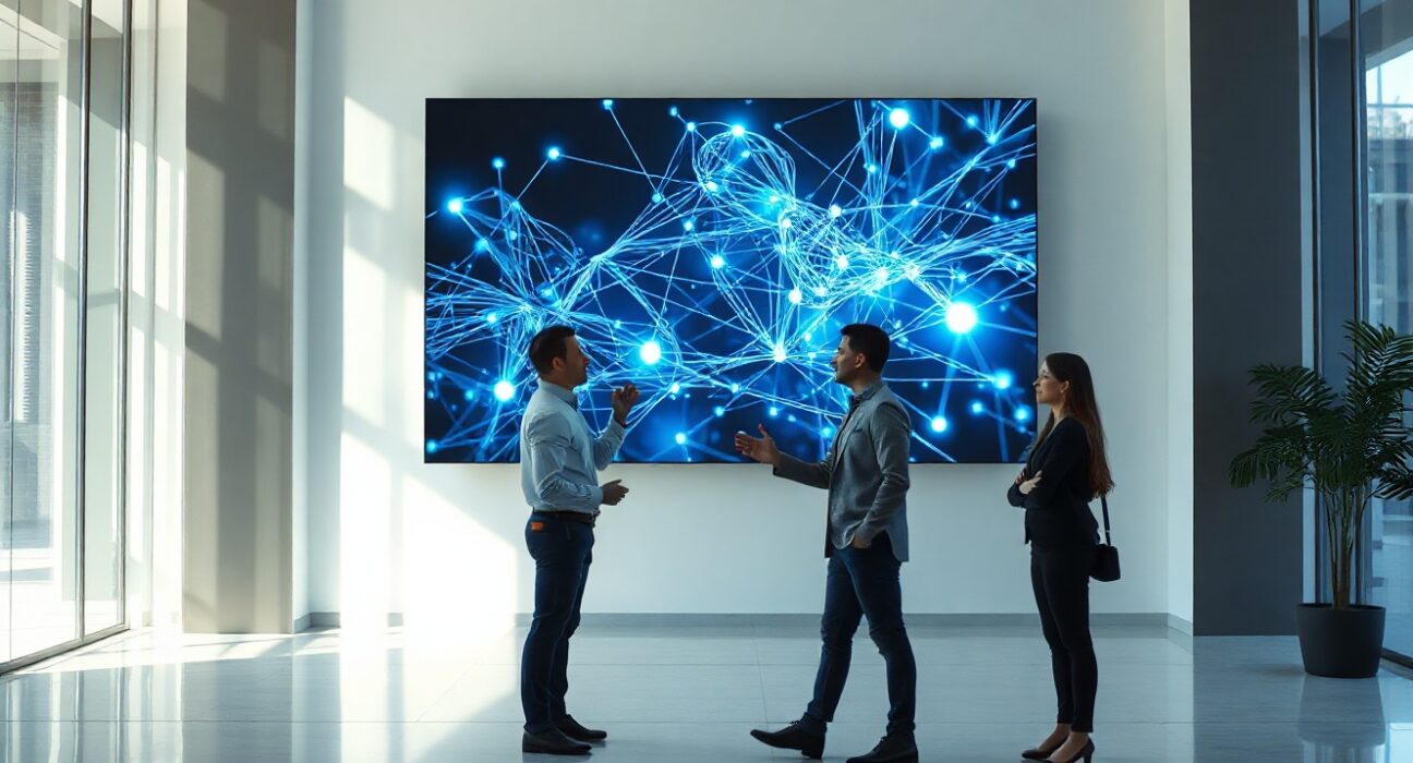Cognition AI coding startup team discussing Devin autonomous software engineer in modern office