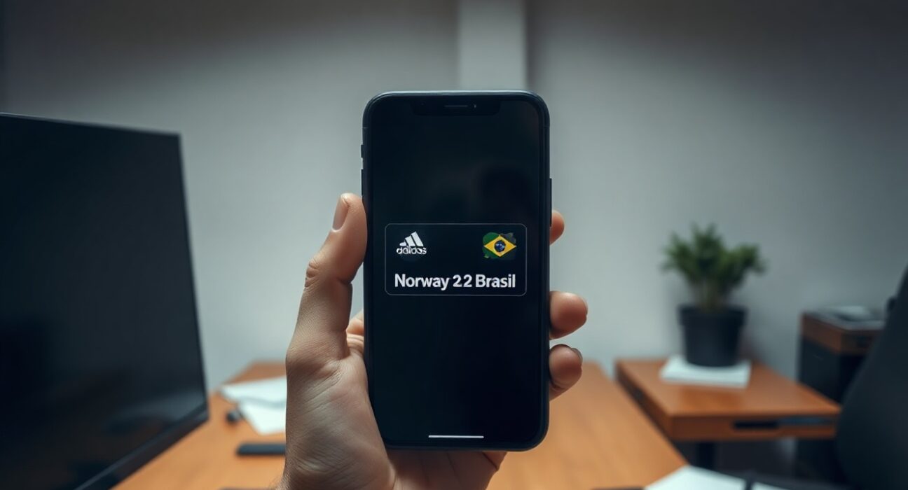 Smartphone showing a false AI-generated World Cup notification from Coinbase