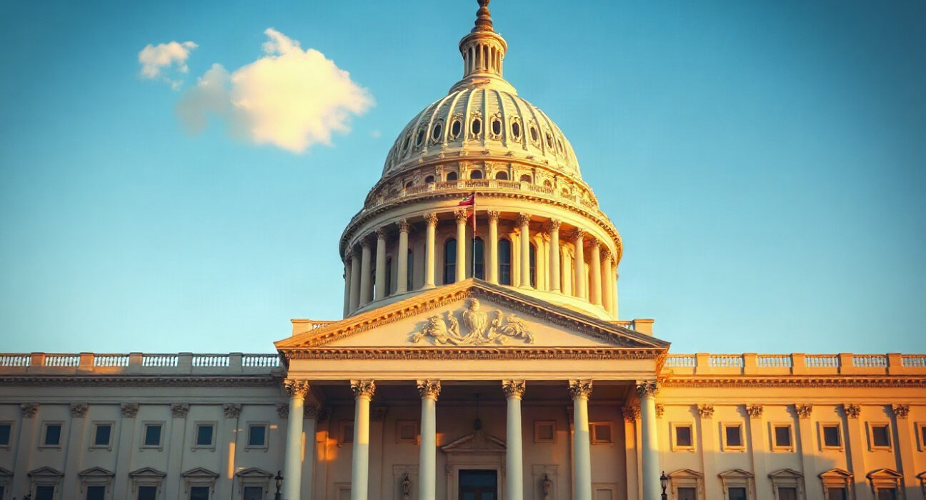 U.S. Capitol building on a clear day, symbolizing the Senate vote on the Clarity Act.