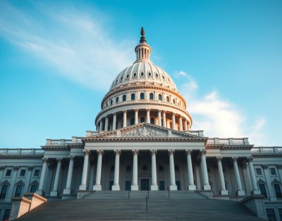 US Capitol building exterior on a clear day, symbolizing the legislative process for the CLARITY Act.